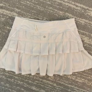 White Lululemon tennis skirt